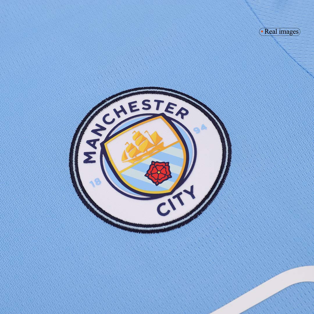 KHUSANOV #45 Manchester City Home Soccer Jersey 2024/25 Top Soccer Jerseys Store