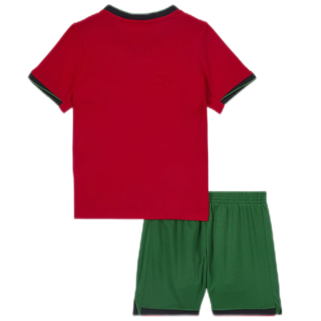 Kid's Portugal Home Jerseys Kit(Jersey+Shorts) Euro 2024