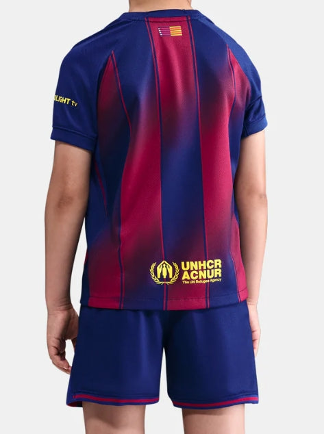Kid‘s Barcelona Home Soccer Jerseys (Jersey+Short) Kit 2025/26