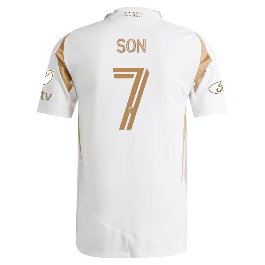 Player Version Men's LAFC #7 Son Heung-Min White 2025 Away - Slim Fit