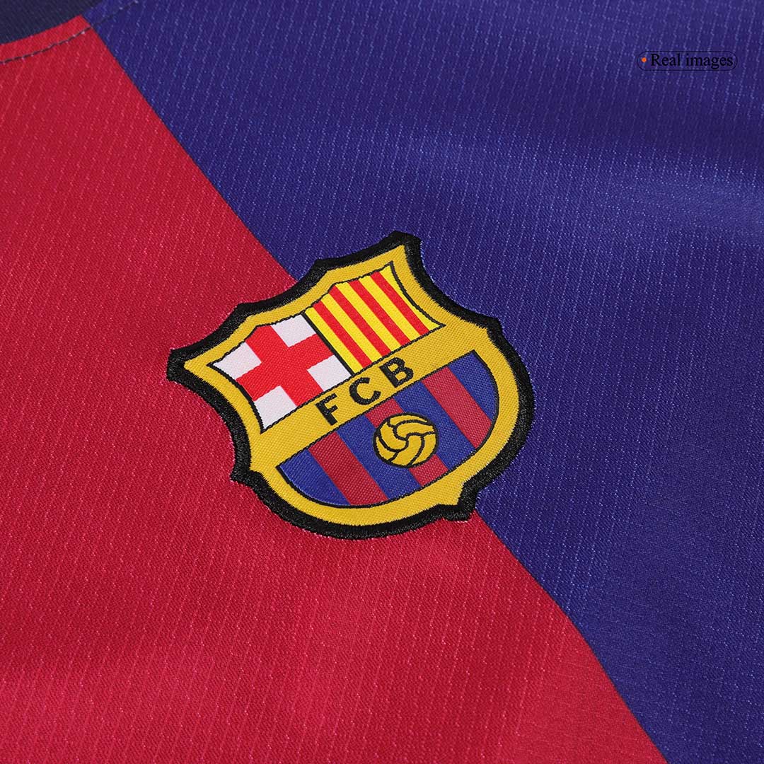 Kid's Barcelona Home Soccer Jersey Kit(Jersey+Shorts) 2024/25-Spotify Logo Without Text Top Soccer Jerseys Store