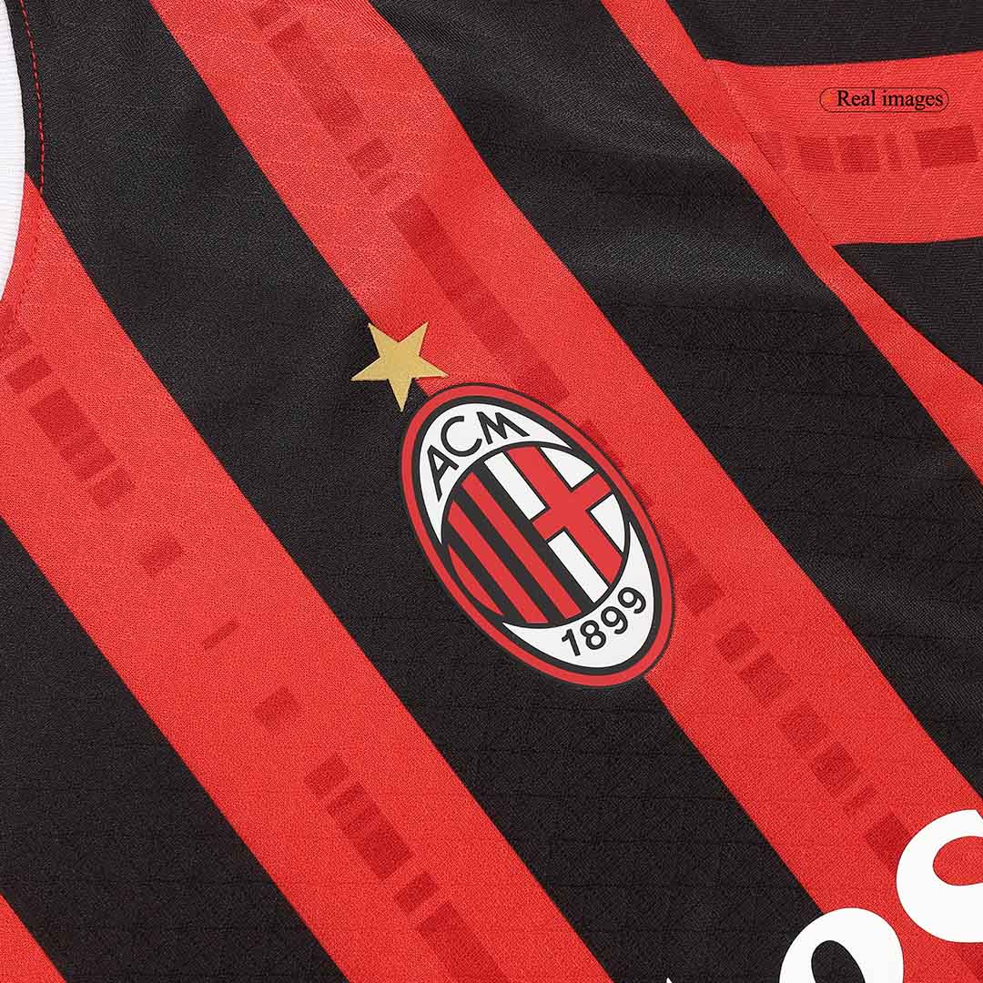 Player Version RAFA LE?O #10 AC Milan Home Soccer Jersey 2024/25 Top Soccer Jerseys Store