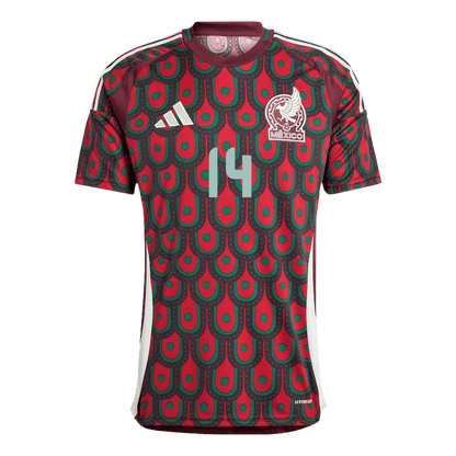 Men's Mexico CHICHARITO #14 Home Soccer Jersey Copa América 2024 Top Soccer Jerseys Store