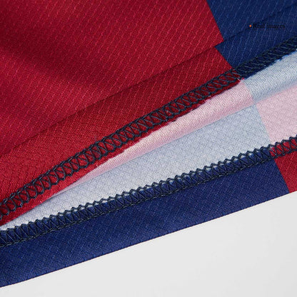 Kid's Barcelona Home  Soccer Jersey Kit(Jersey+Shorts) 2024/25 - COLDPLAY Top Soccer Jerseys Store