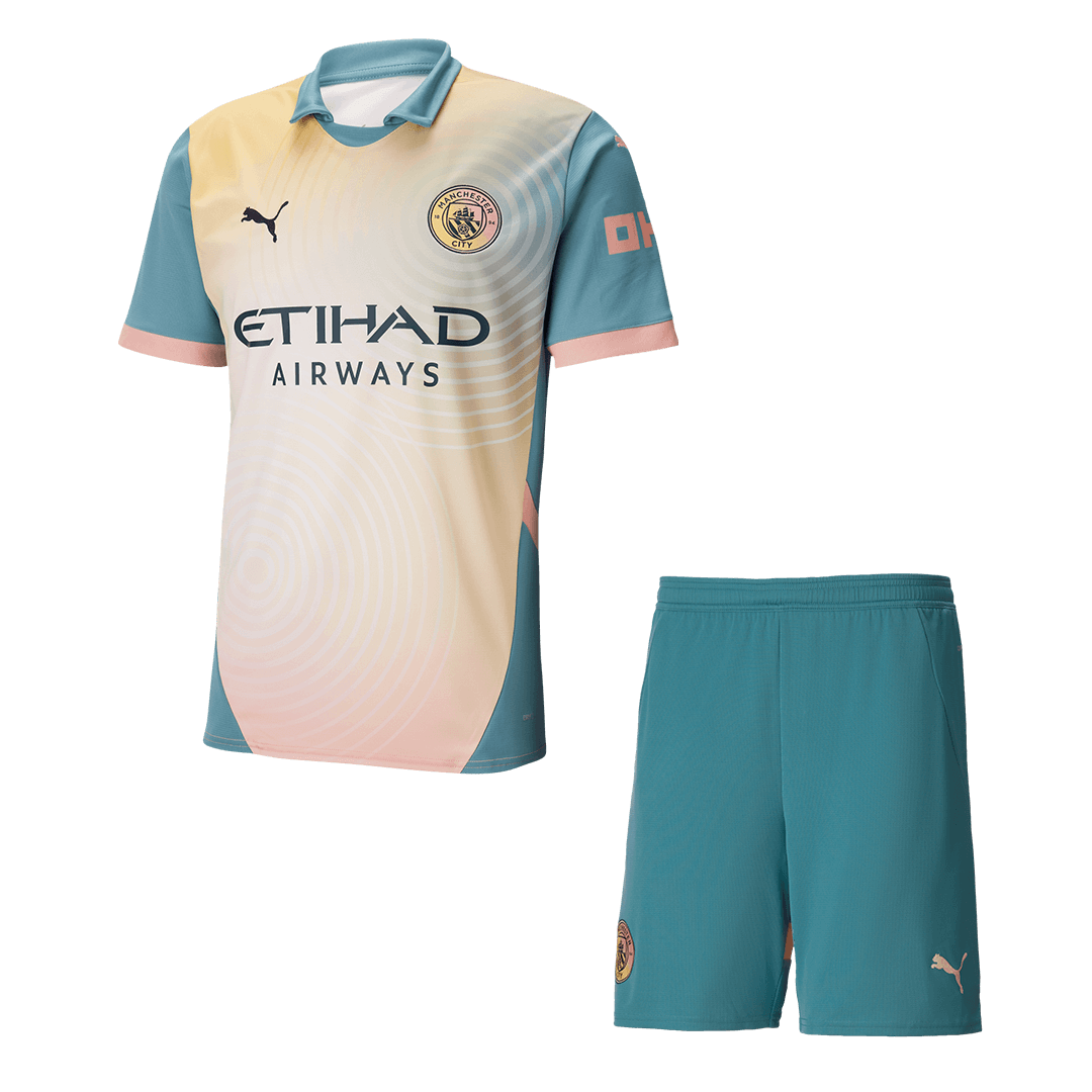 Manchester City Fourth Away  Soccer Jersey Kit(Jersey+Shorts) 2024/25 - Definitely City Top Soccer Jerseys Store