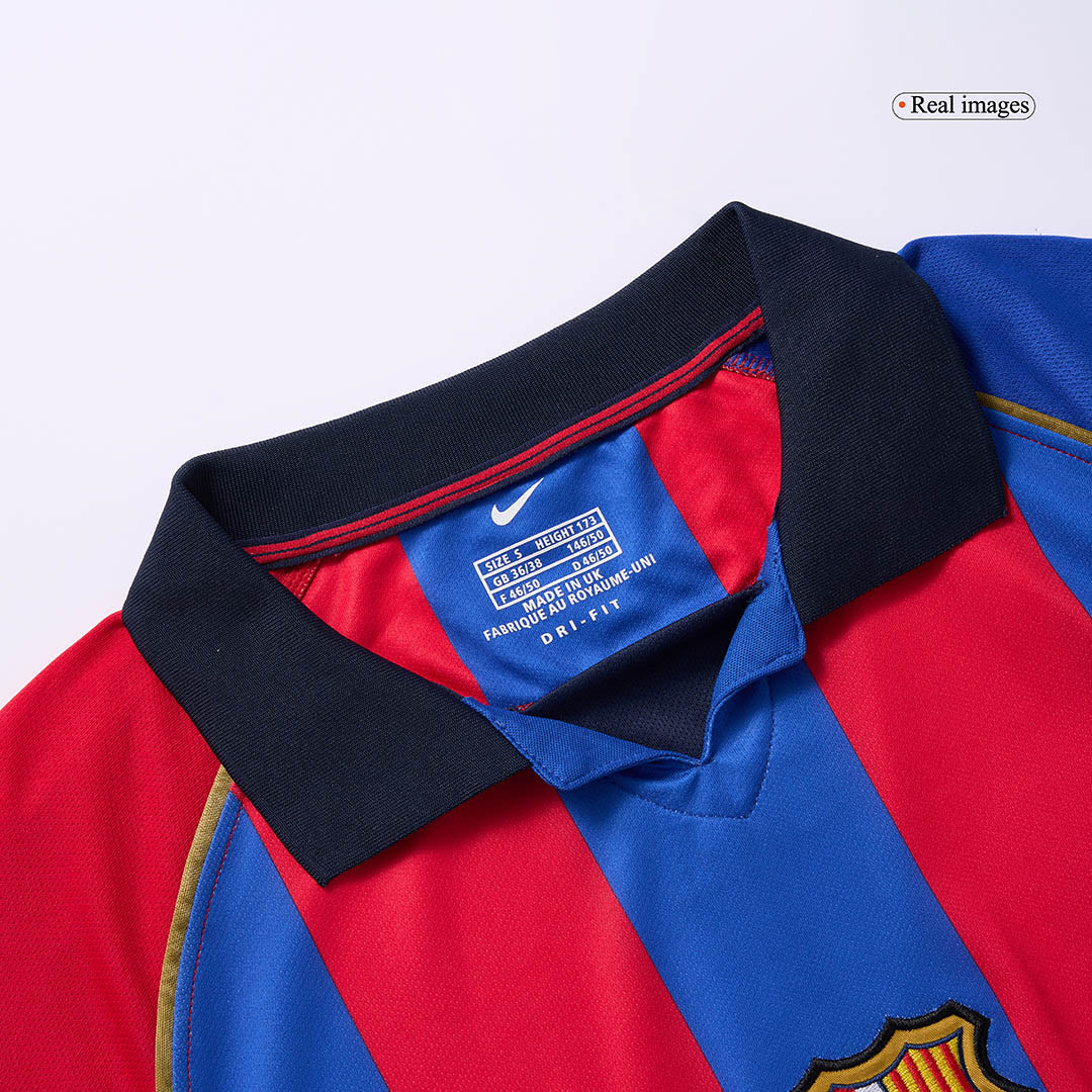 Retro 2001/02 Barcelona Home  Soccer Jersey Top Soccer Jerseys Store