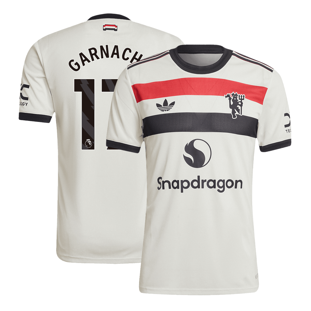 Player Version GARNACHO #17 Manchester United Third Away  Soccer Jersey 2024/25 Top Soccer Jerseys Store