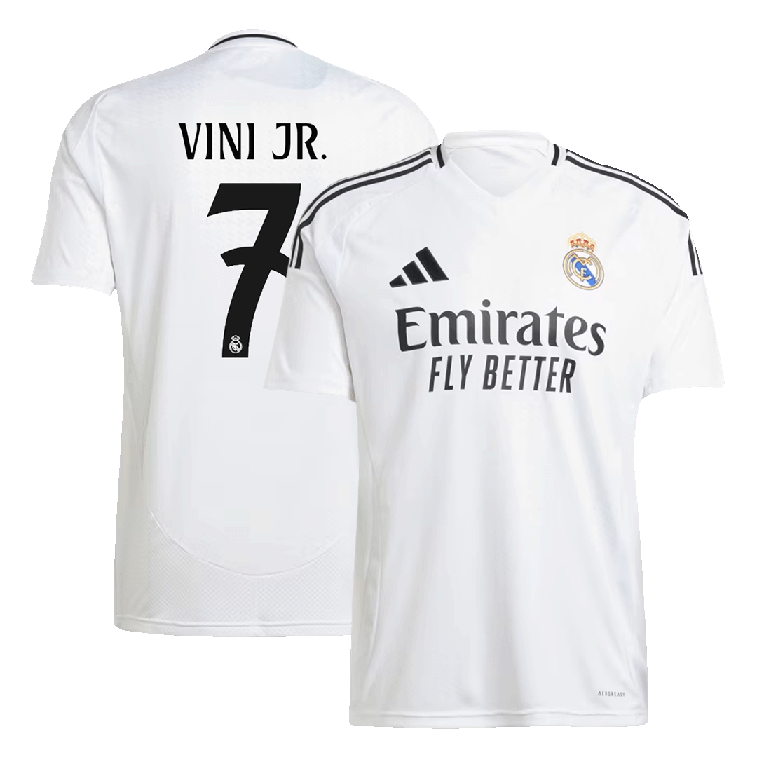VINI JR. #7 Real Madrid Home  Soccer Jersey 2024/25 Top Soccer Jerseys Store