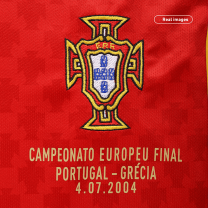 Portugal Home Retro Soccer Jersey 2004 - Euro Final