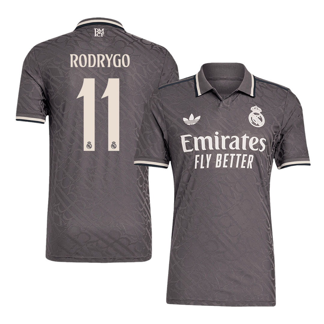 Player Version RODRYGO #11 Real Madrid Third Away  Soccer Jersey 2024/25 Top Soccer Jerseys Store