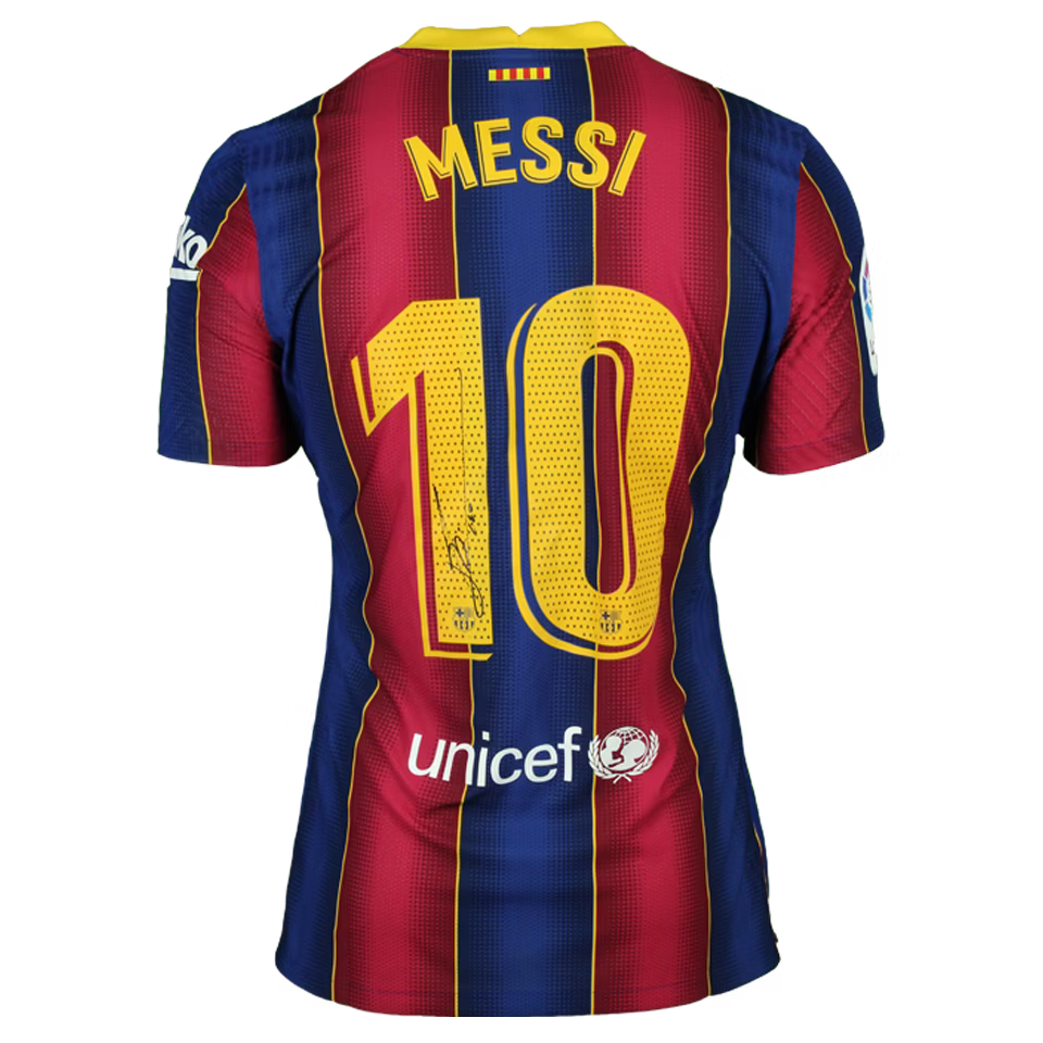 Retro Messi #10 Barcelona Home Soccer Jersey 2020/21 - No signature