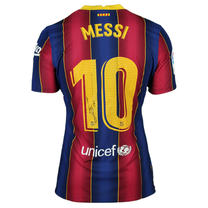 Retro Messi #10 Barcelona Home Soccer Jersey 2020/21 - No signature