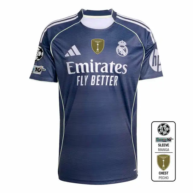 Real Madrid Away Soccer Jersey 2025/26