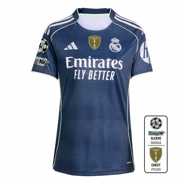 Women's Real Madrid Away Soccer Jersey 2025/26
