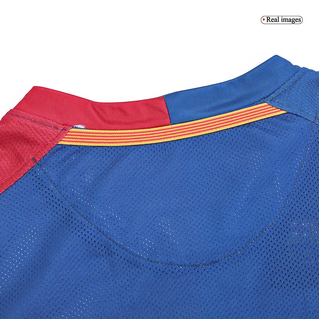 Retro A.INIESTA #8 2008/09 Barcelona Home Long Sleeve  Soccer Jersey- UCL Final Top Soccer Jerseys Store