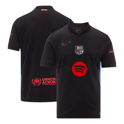 Barcelona Away  Soccer Jersey 2024/25 - Spotify Logo Without Text Top Soccer Jerseys Store