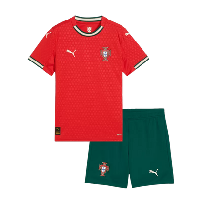 Portugal Home Soccer Jerseys Kids Kit 2025