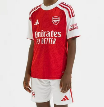 Kid's Arsenal Home Soccer Jersey Kit(Jersey+Shorts) 2025/26