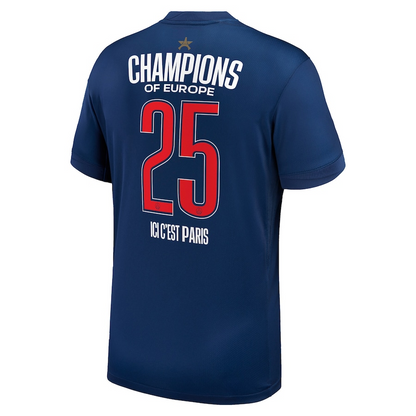 PSG Home Soccer Jersey 2024/25 Special Edition-Champions of Europe 2025