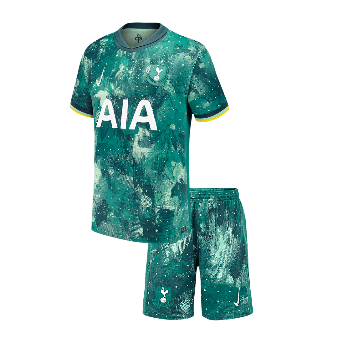 Kid's Tottenham Hotspur Third Away  Soccer Jersey Kit(Jersey+Shorts) 2024/25 Top Soccer Jerseys Store
