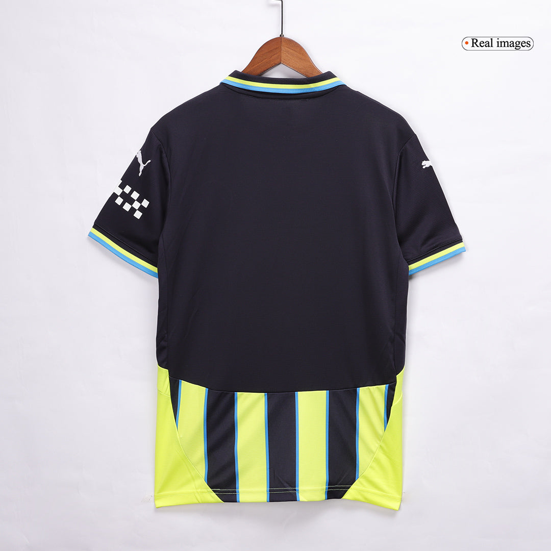 Manchester City Away  Soccer Jersey Kit(Jersey+Shorts+Socks) 2024/25 Top Soccer Jerseys Store