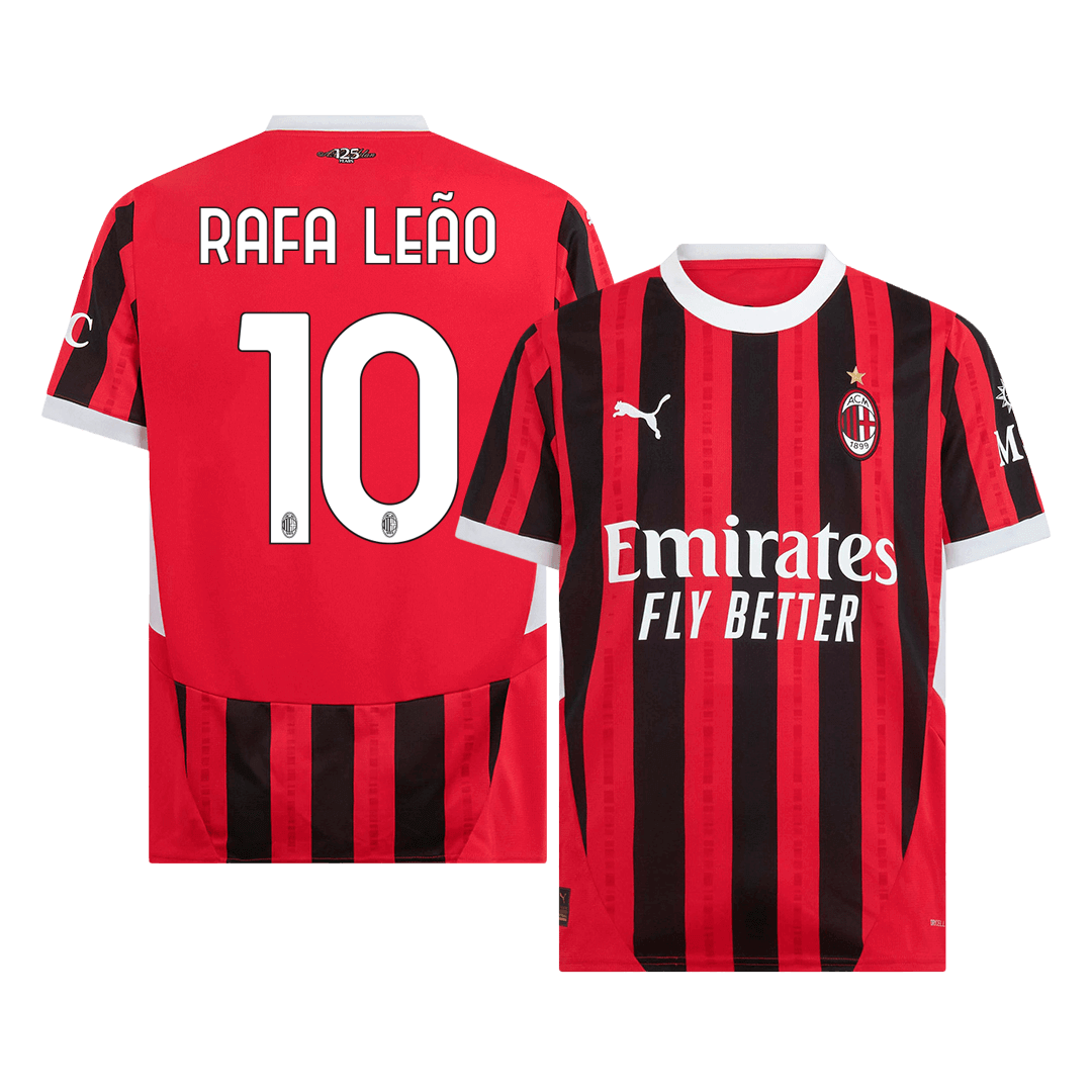 RAFA LE?O #10 AC Milan Home  Soccer Jersey 2024/25 Top Soccer Jerseys Store