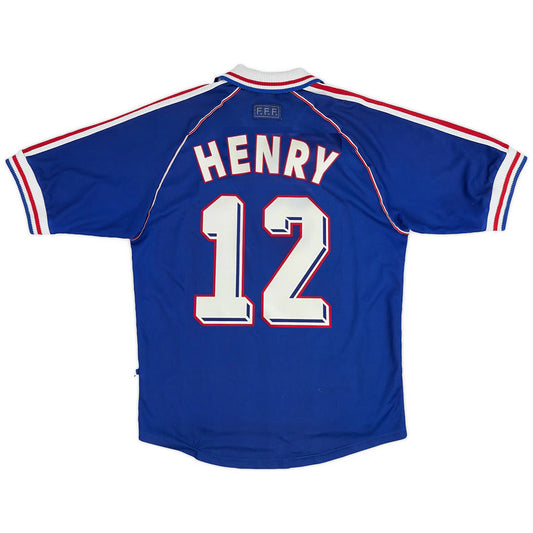 HENRY #12 Classic France Home Jersey 1998
