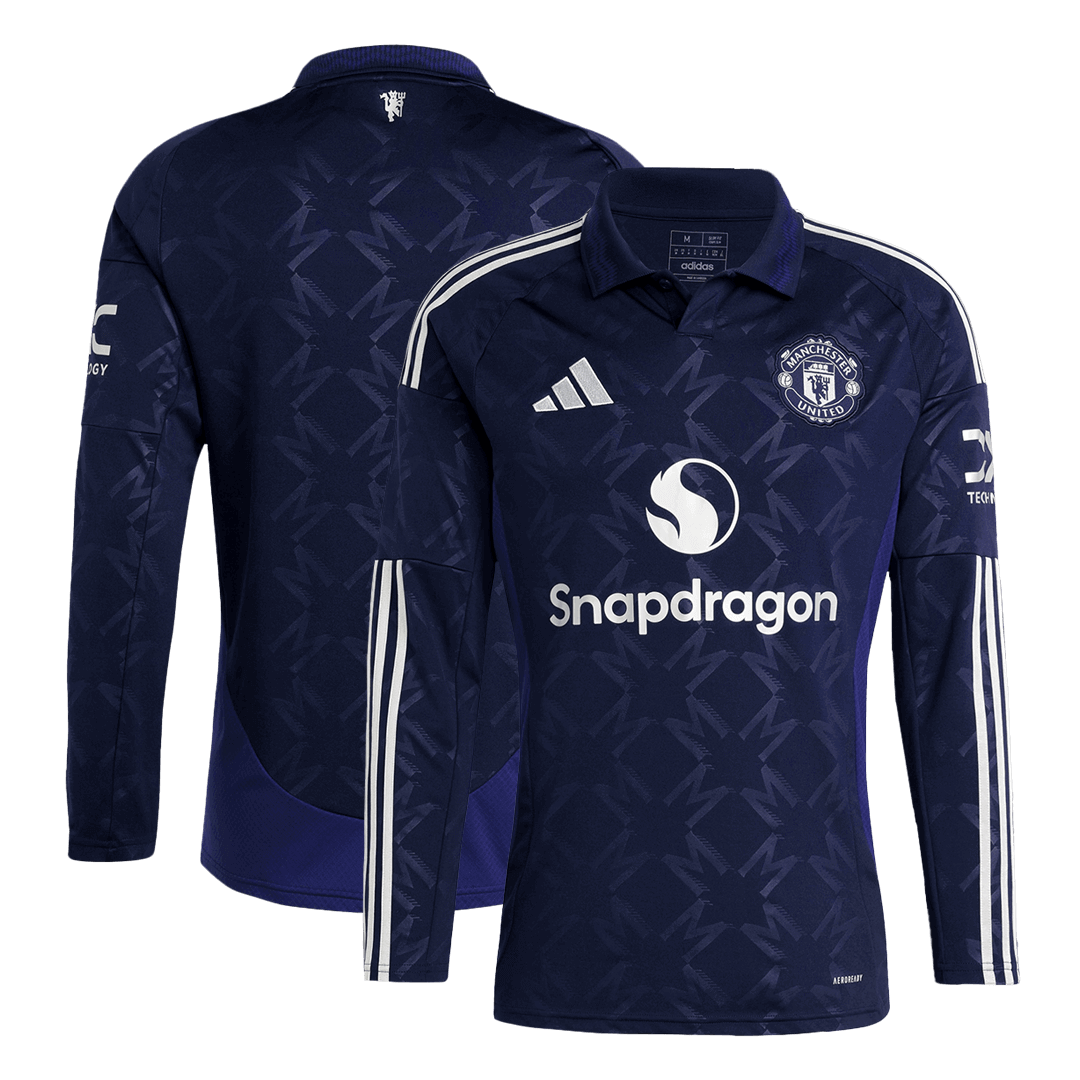 Manchester United Away Long Sleeve  Soccer Jersey 2024/25 Top Soccer Jerseys Store