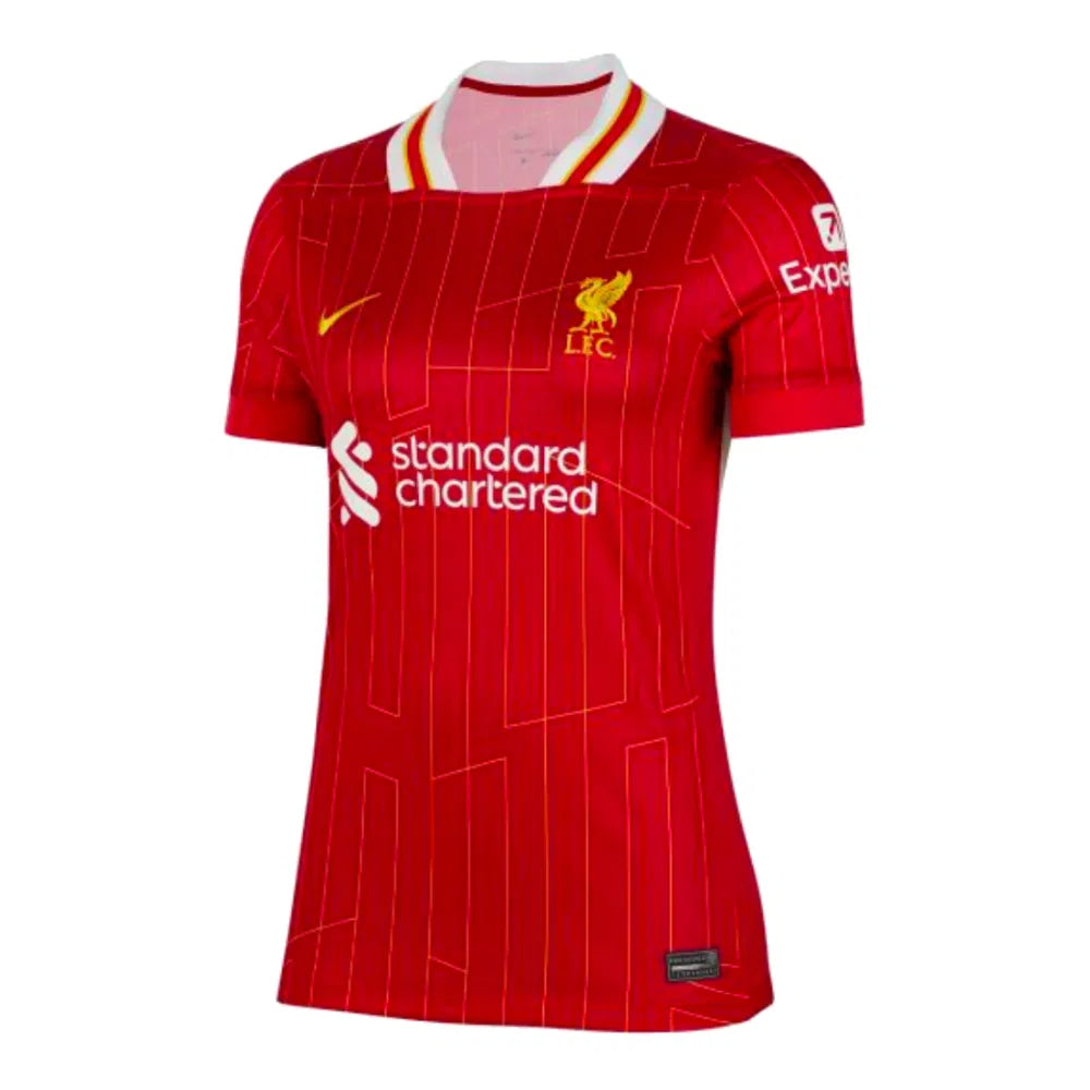 Custom Number Women's Liverpool Home Cheap Soccer Jersey 2024/25 | Premier League Champions Go Soccer World Shop