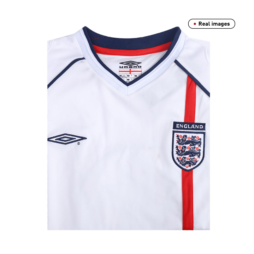 Retro BECKHAM #7 2002 England Home  Soccer Jersey Top Soccer Jerseys Store
