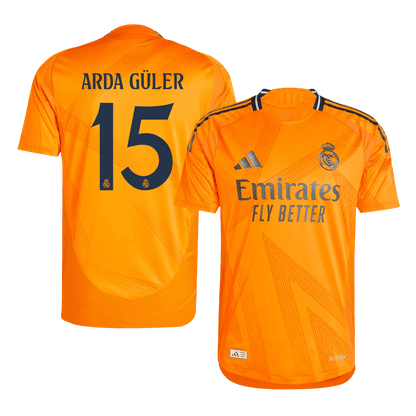 Player Version Arda Güler #15 Real Madrid Away  Soccer Jersey 2024/25 Top Soccer Jerseys Store