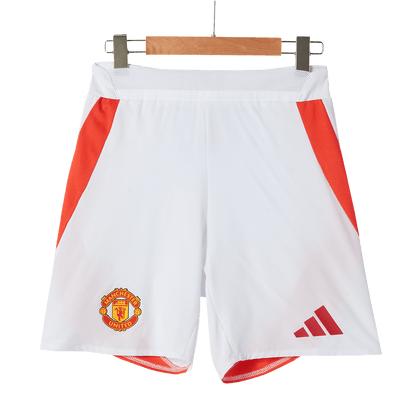 Player Version Manchester United Home Soccer Shorts 2024/25 Top Soccer Jerseys Store