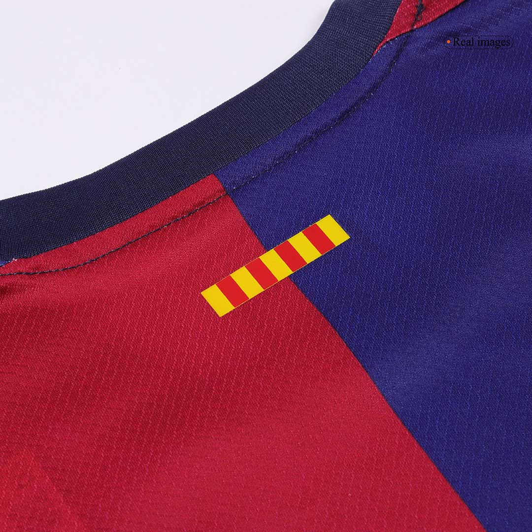 Kid's Barcelona Home  Soccer Jersey Kit(Jersey+Shorts) 2024/25-Spotify Logo Without Text Top Soccer Jerseys Store