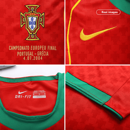 Portugal Home Retro Soccer Jersey 2004 - Euro Final