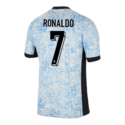 Men's Portugal RONALDO #7 Away Soccer Jersey Euro 2024