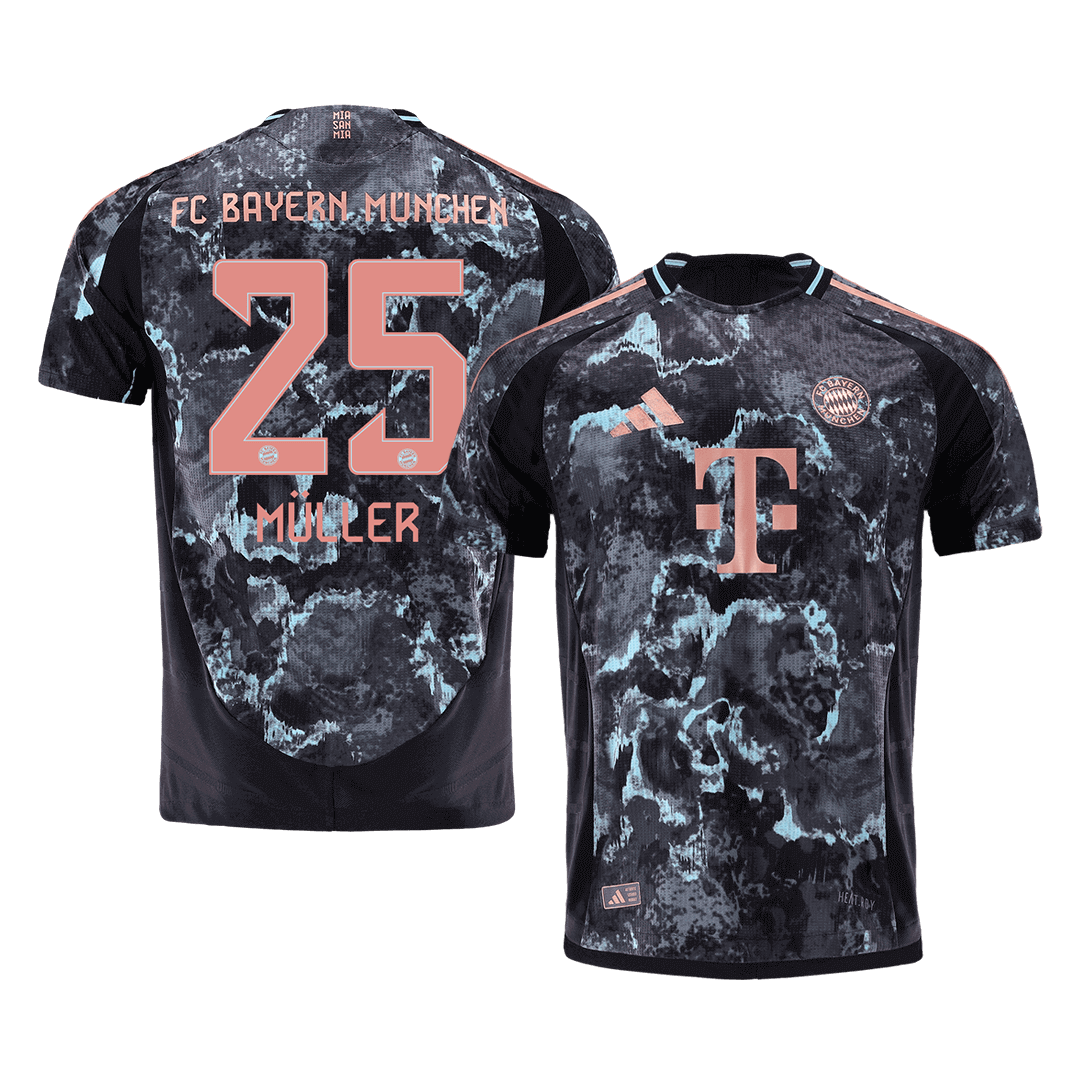 Player Version MÜLLER #25 Bayern Munich Away  Soccer Jersey 2024/25 Top Soccer Jerseys Store
