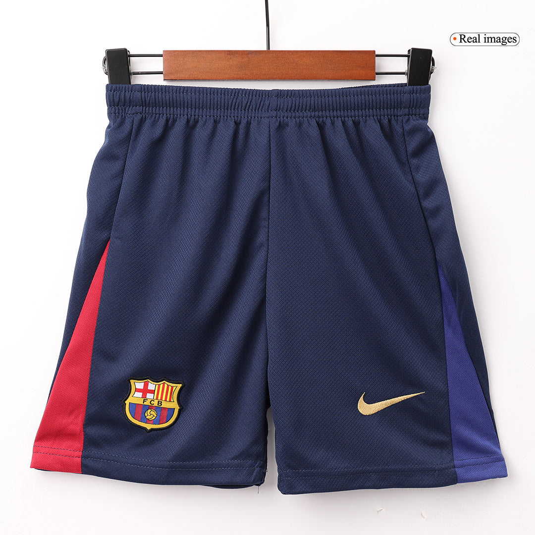 Kid's Barcelona Home  Soccer Jersey Kit(Jersey+Shorts+Socks) 2024/25 Top Soccer Jerseys Store