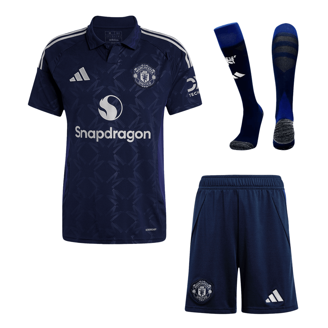 Manchester United Away  Soccer Jersey Kit(Jersey+Shorts+Socks) 2024/25 Top Soccer Jerseys Store