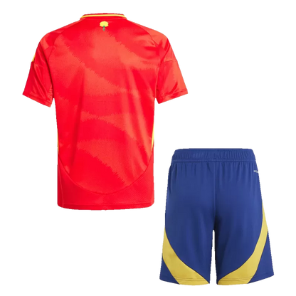 Kid's Spain Home Soccer Jersey Kit(Jersey+Shorts) 2024/25