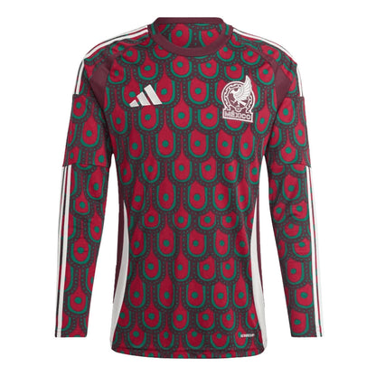 Men's Mexico Home Long Sleeve Soccer Jersey Copa América 2024 Top Soccer Jerseys Store