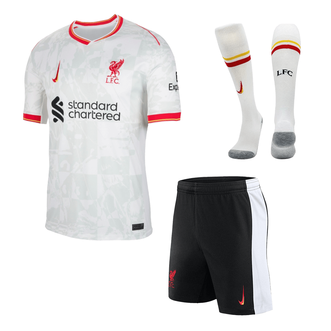 Liverpool Third Away  Soccer Jersey Kit(Jersey+Shorts+Socks) 2024/25 Top Soccer Jerseys Store