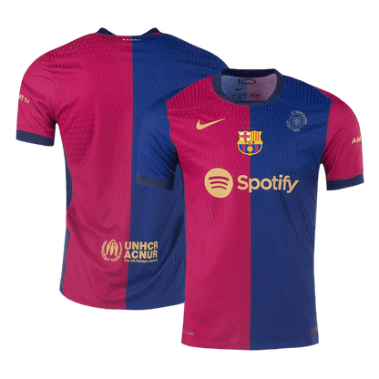 Player Version Barcelona Home  Soccer Jersey 2024/25 - 125th Anniversary Top Soccer Jerseys Store