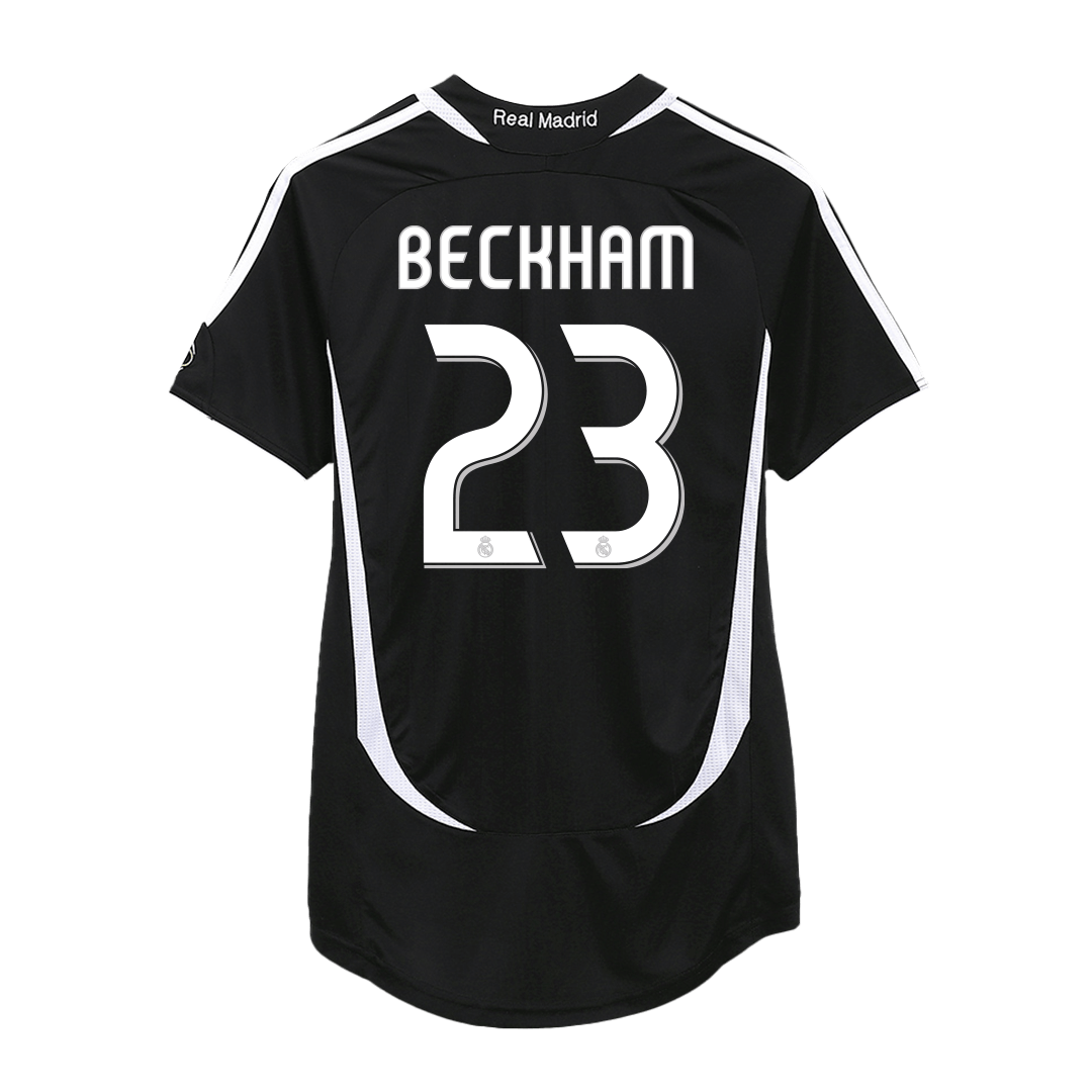 Retro BECKHAM #23 2006/07 Real Madrid Away  Soccer Jersey Top Soccer Jerseys Store