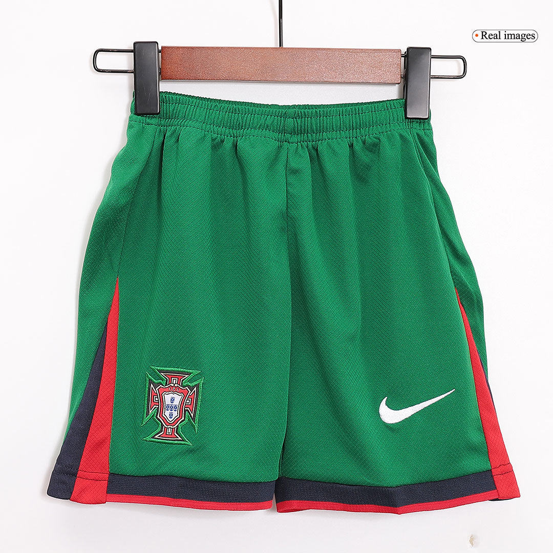 Kid's Portugal Home Jerseys Kit(Jersey+Shorts) Euro 2024