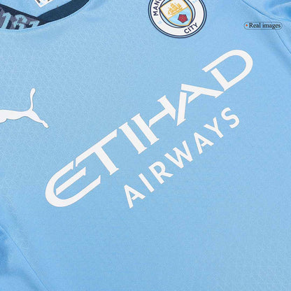 Player Version RODRIGO #16 Manchester City Home  Soccer Jersey 2024/25 - UCL Top Soccer Jerseys Store