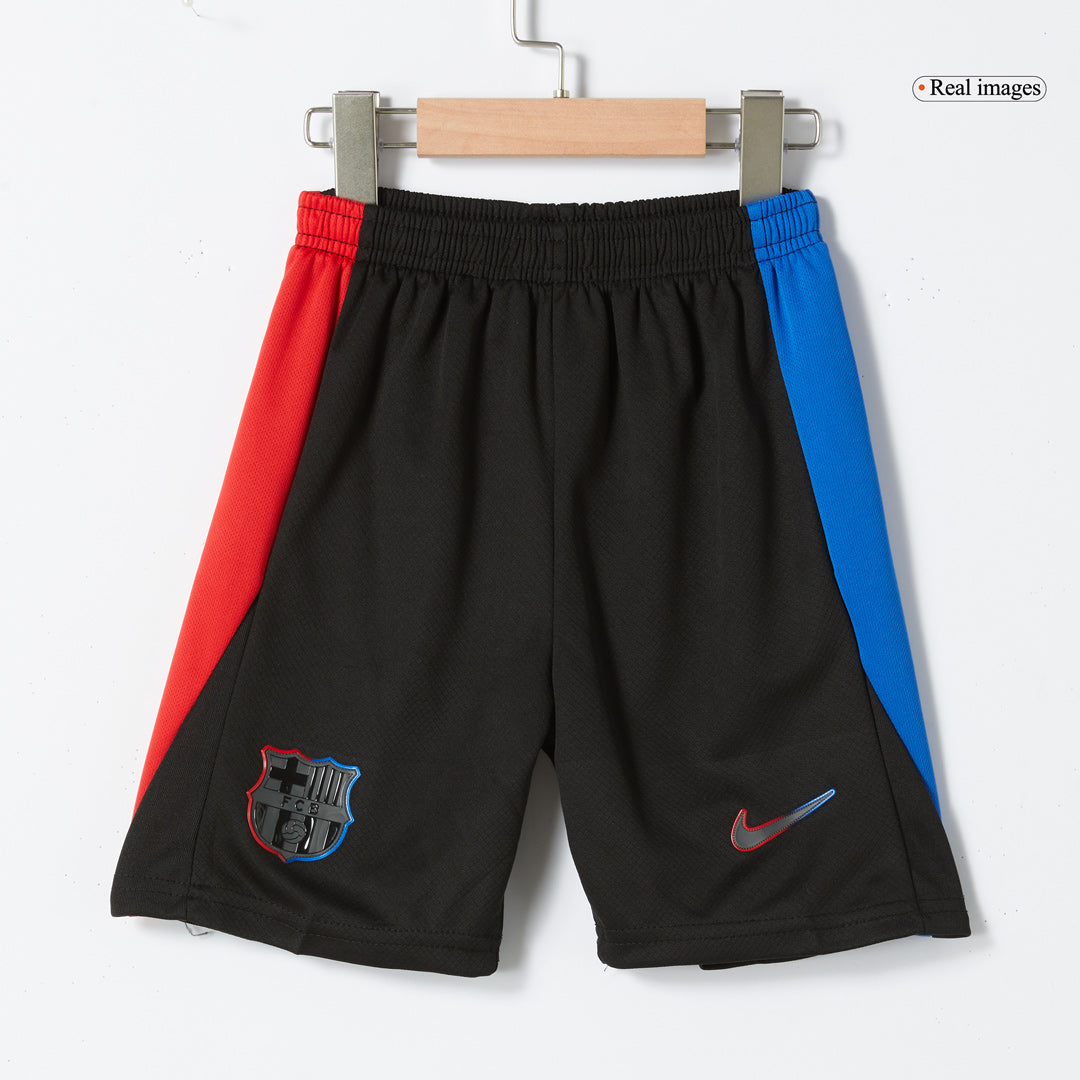 Kid's Barcelona Away  Soccer Jersey Kit(Jersey+Shorts) 2024/25 - Spotify Logo Without Text Top Soccer Jerseys Store