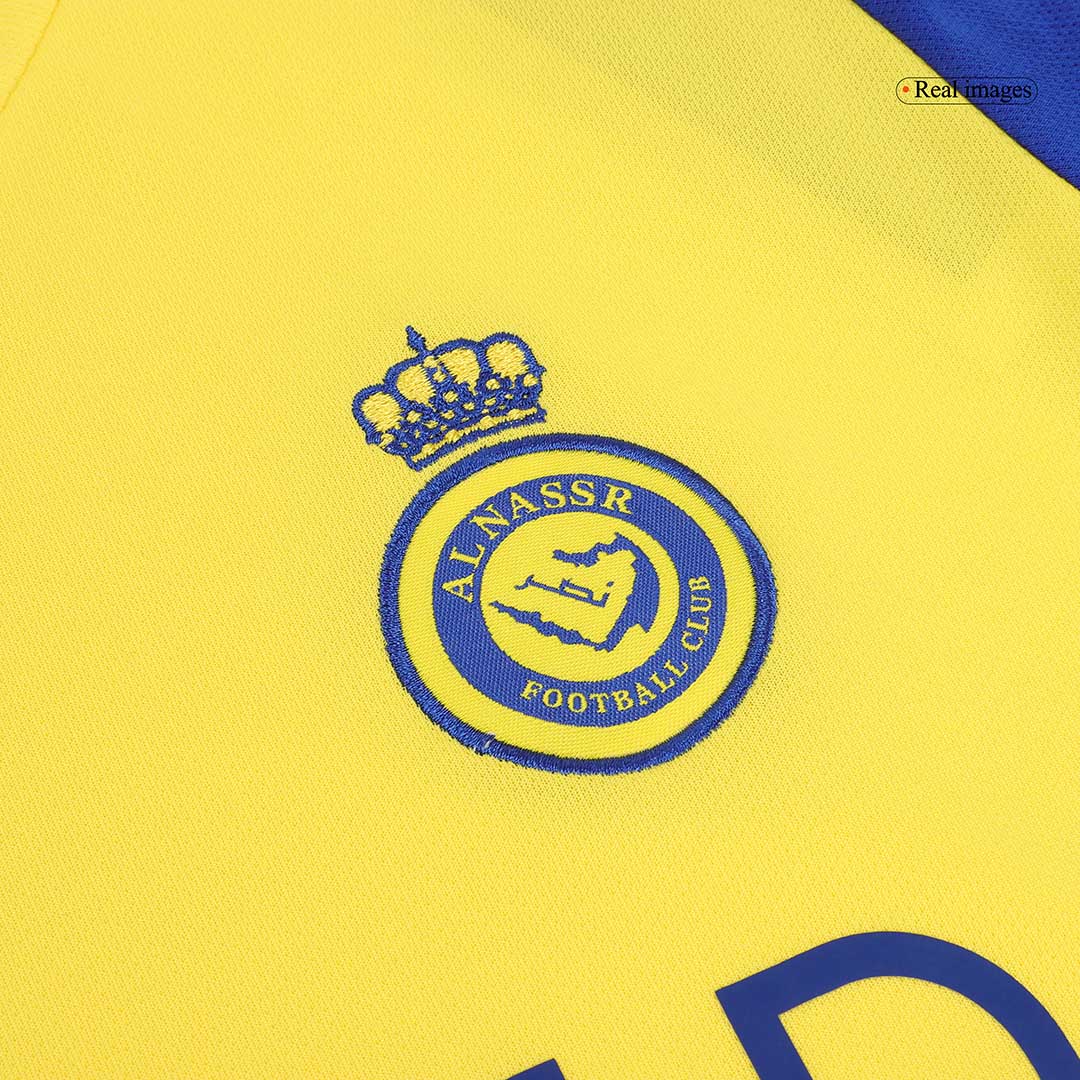 Kid's RONALDO #7 Al Nassr Home  Soccer Jersey Kit(Jersey+Shorts+Socks) 2024/25 Top Soccer Jerseys Store