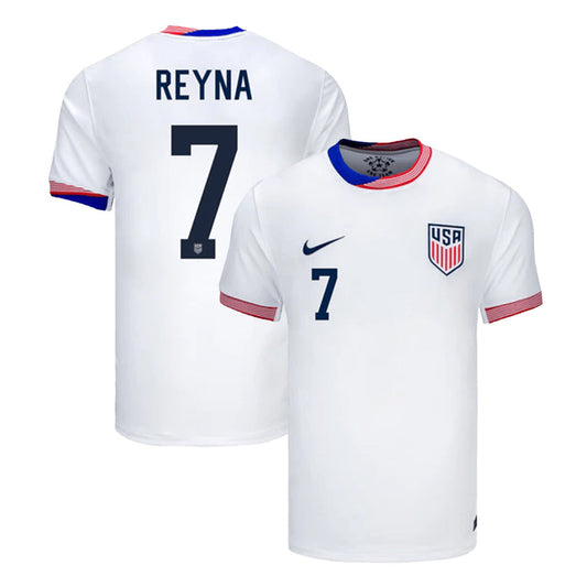 Men's USA REYNA #7 Home Soccer Jersey Copa América 2024