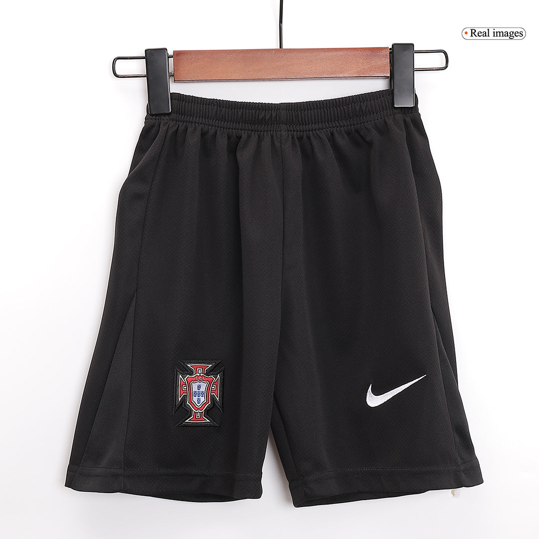 Kid's Portugal Away Kit(Jersey+Shorts) Euro 2024