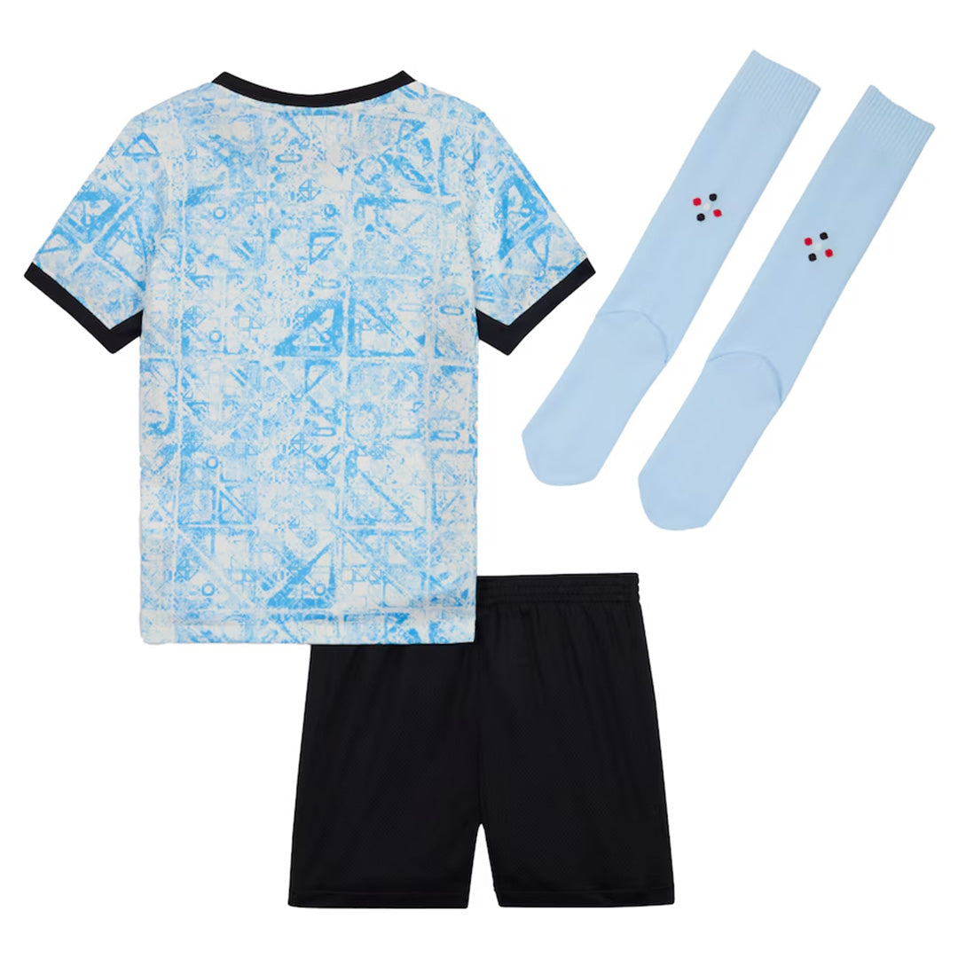 Kid's Portugal Away Jerseys Full Kit Euro 2024(Short+ Shorts+sock)